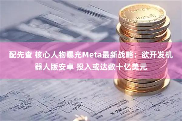 配先查 核心人物曝光Meta最新战略：欲开发机器人版安卓 投入或达数十亿美元